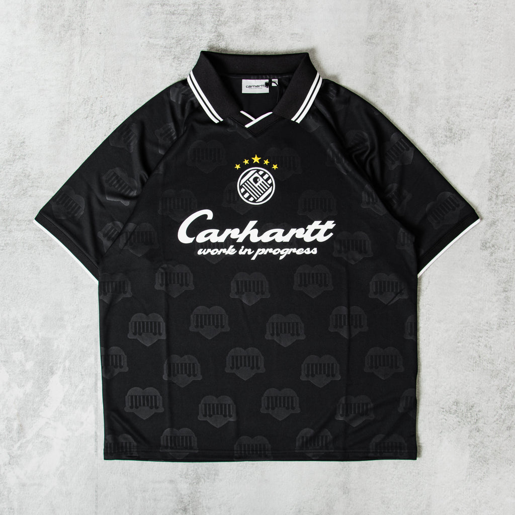 Carhartt WIP サッカーシャツ ブラック S Buy the Carhartt WIP S/S Terrace Football T-Shirt - Heart Train
