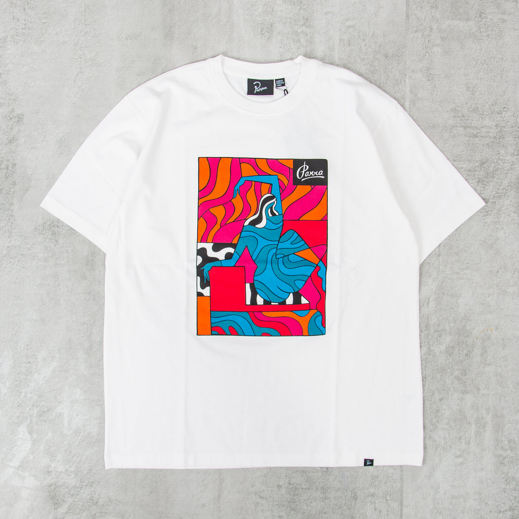 By Parra The Attic Trip Tee - White 1