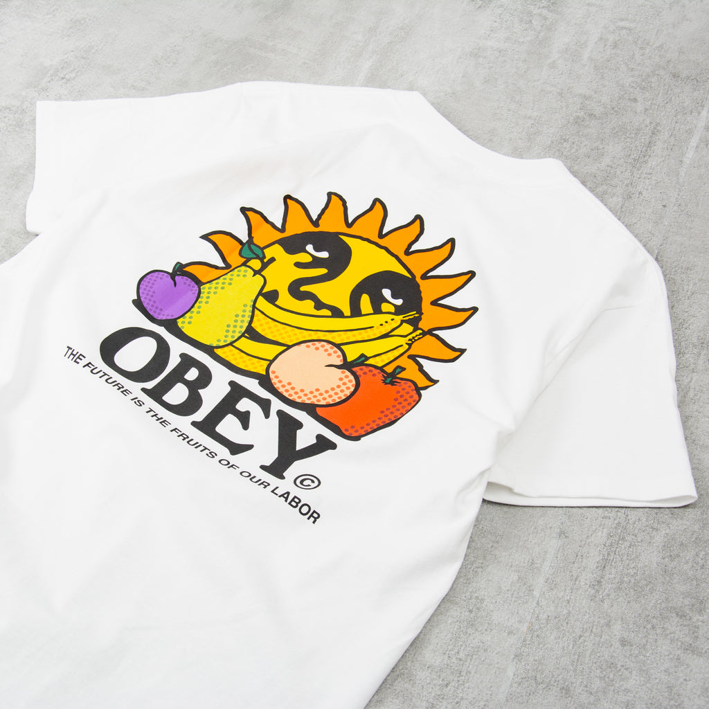 Obey The Future Is The Fruits Of Our Labour Tee - White 2
