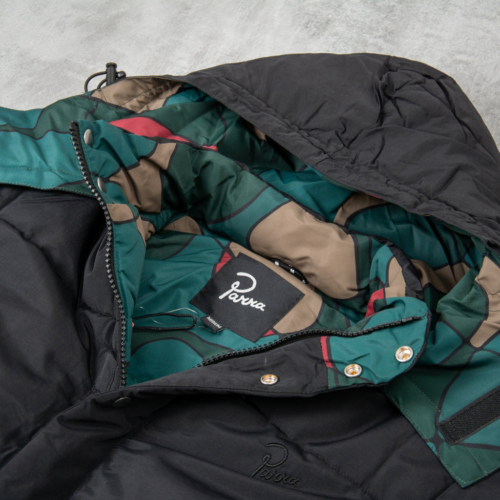 By Parra Trees In Wind Puffa Jacket - Black 4