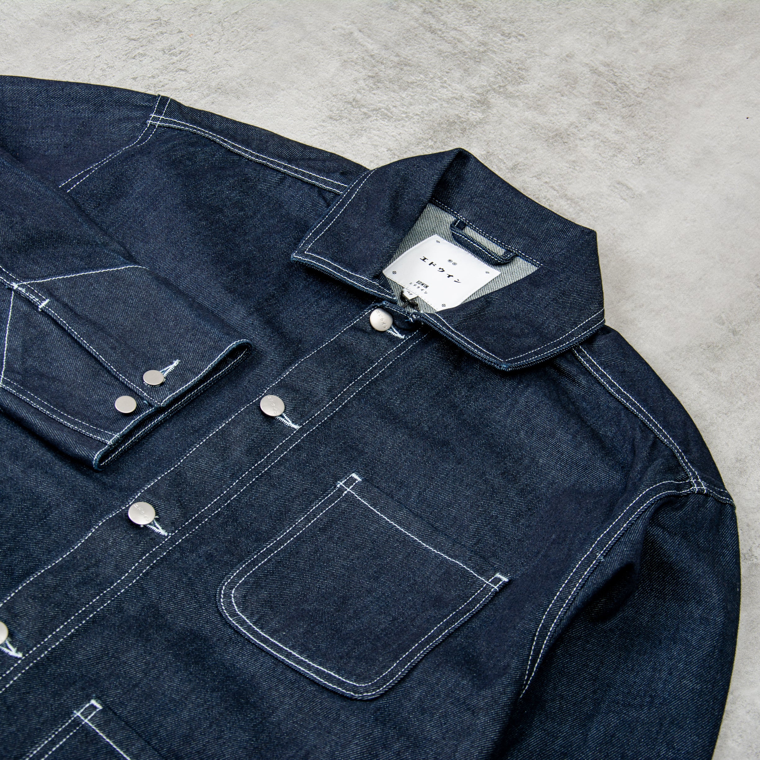 51 Azuma × TOM WORKS TACKED DENIM JACKET Buy the Edwin Trembley Denim Jacket - Blue @Union Clothing | Union