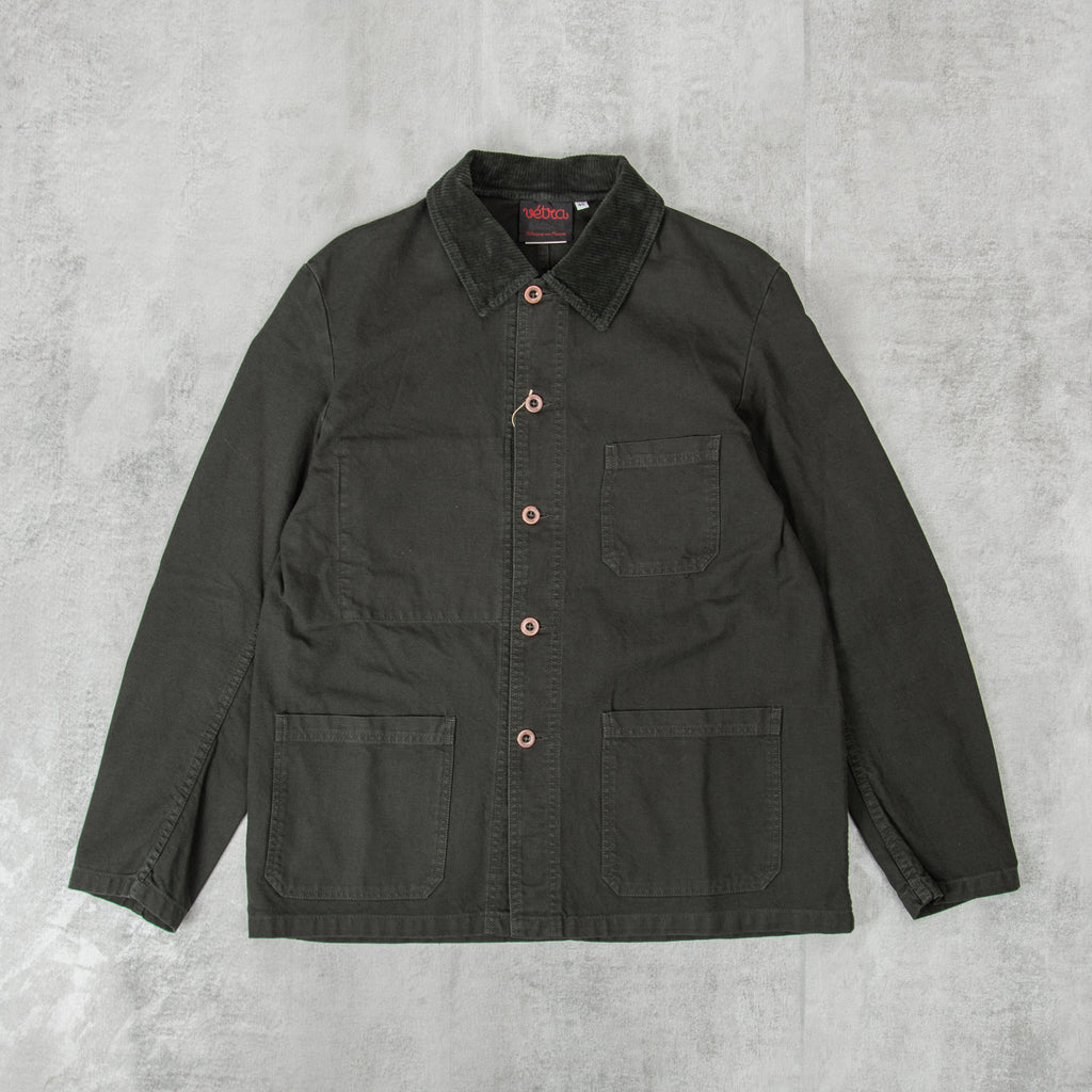 Vetra Twill Workwear Jacket Cord Collar Style 5c - Dark Khaki 1