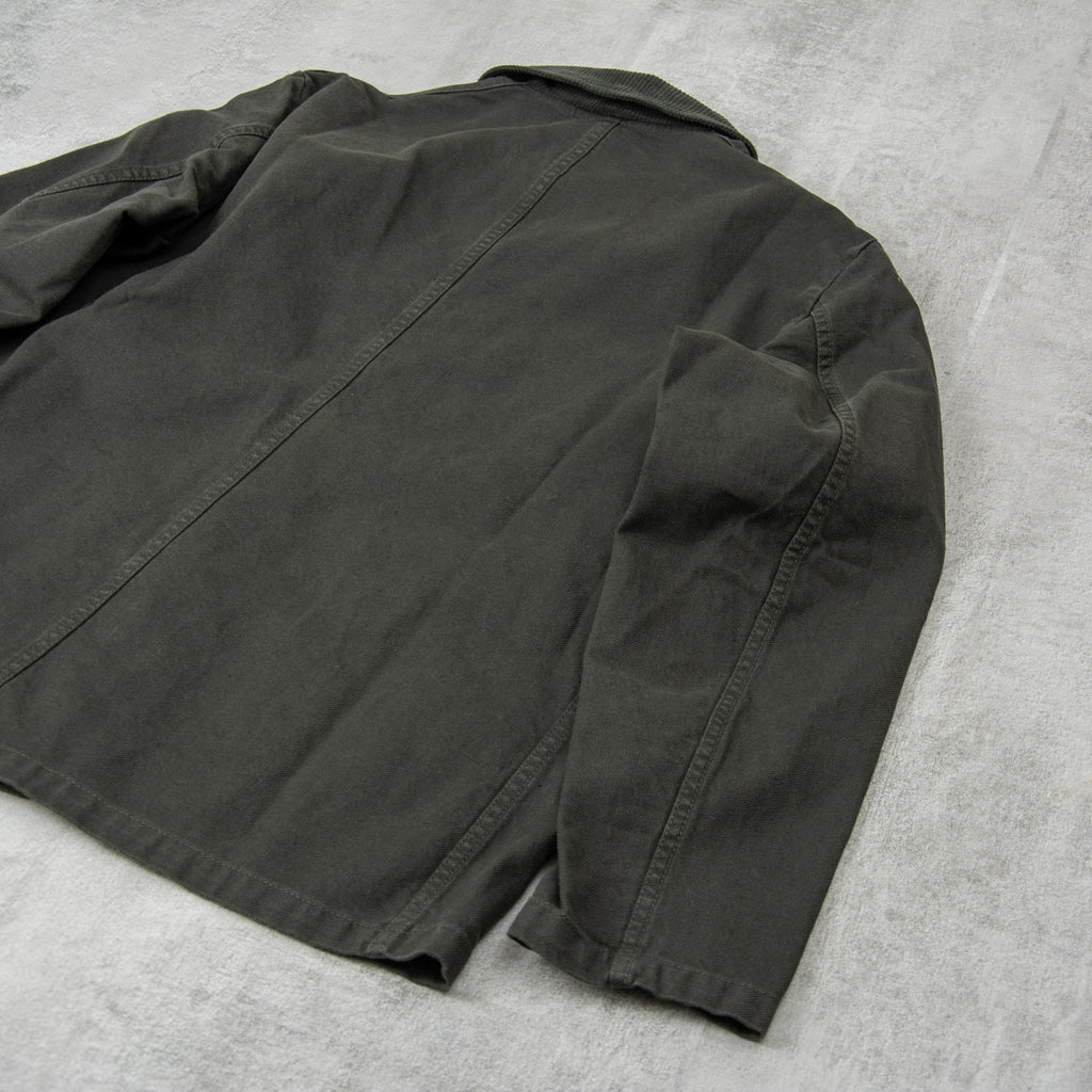 Vetra Twill Workwear Jacket Cord Collar Style 5c - Dark Khaki 4