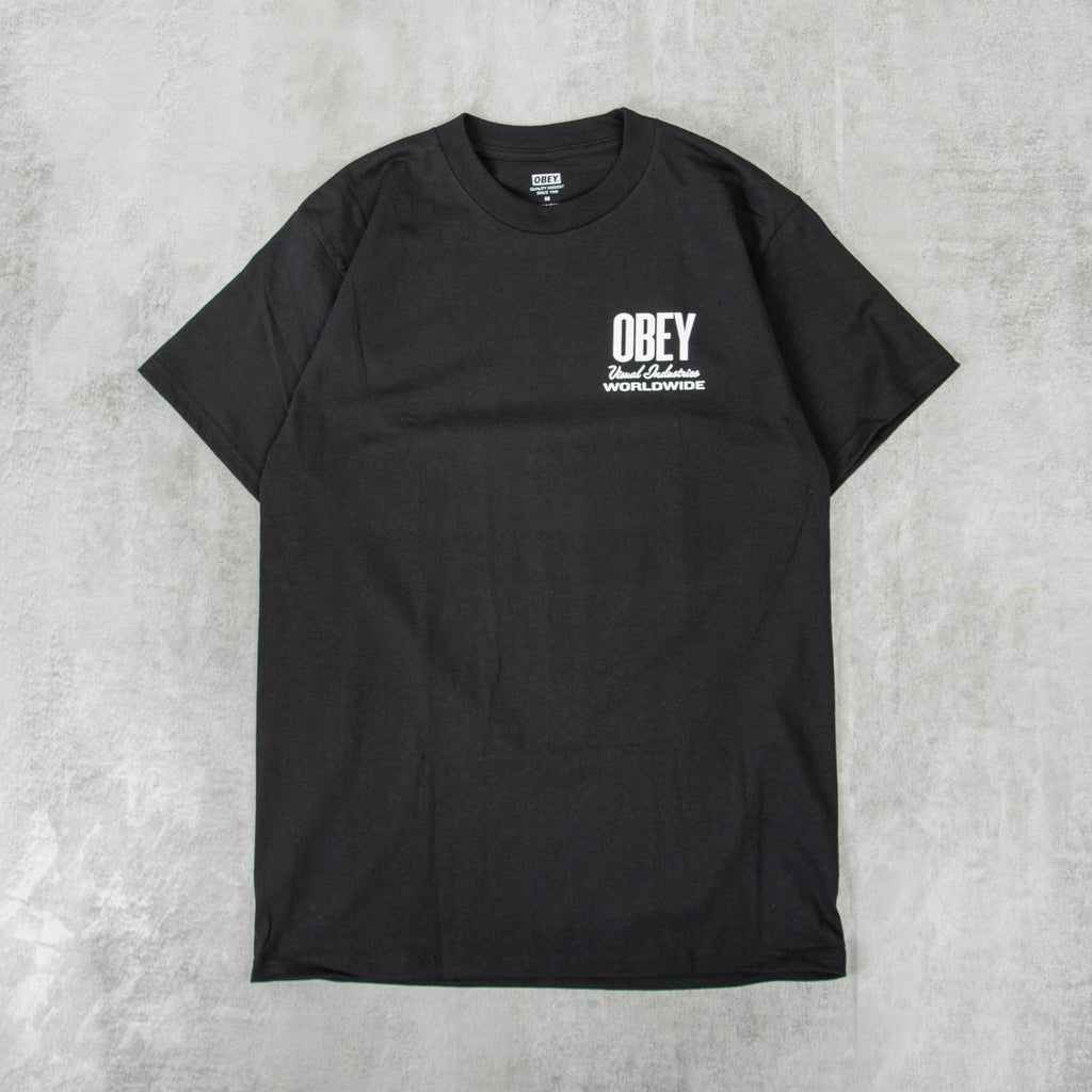 Obey Visual Industries Tee - Black 1