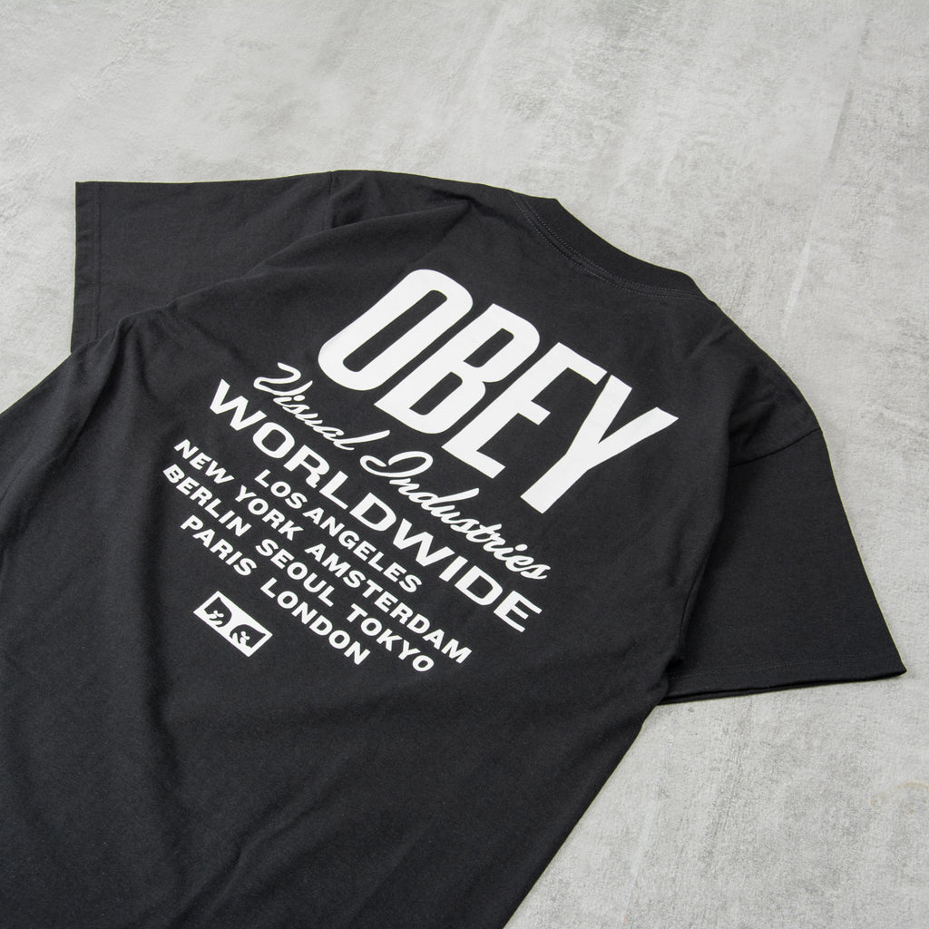 Obey Visual Industries Tee - Black 2