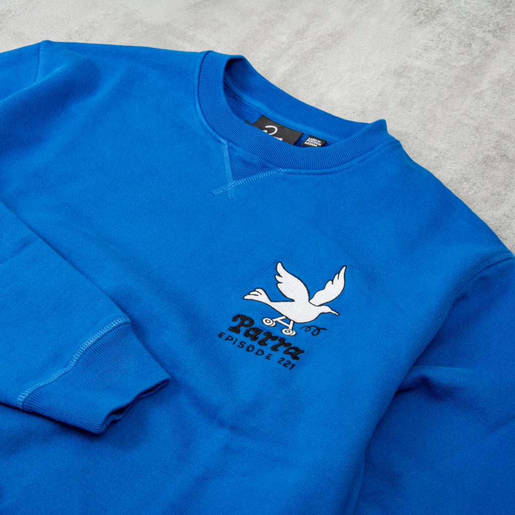 By Parra Wheel Chested Bird Crew Neck Sweat - Blue 2