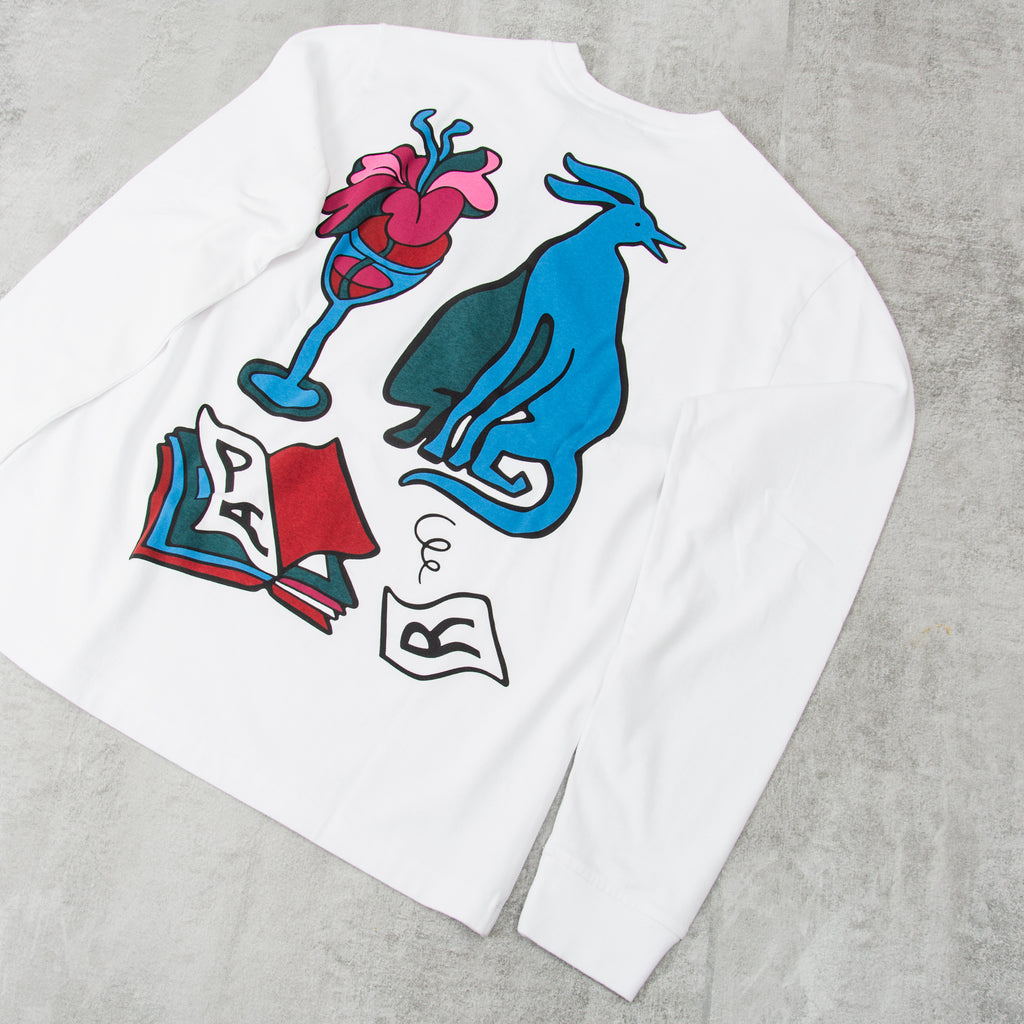 By Parra Wine and Books L/S Tee - White 2