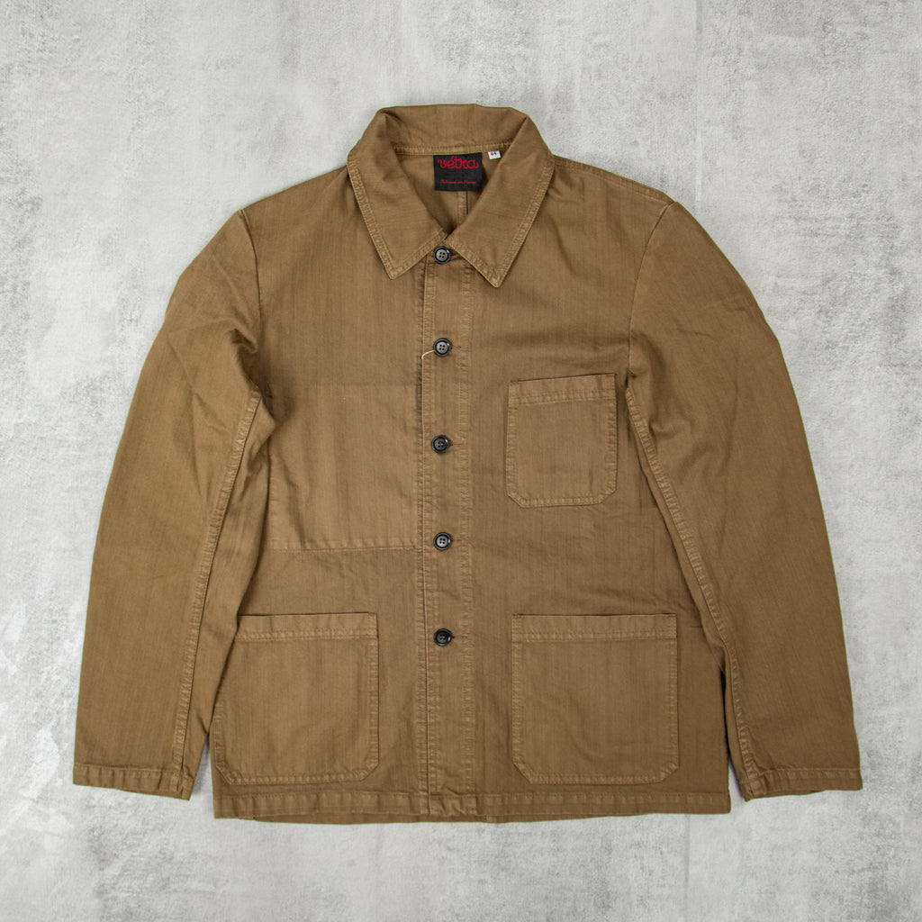 Vetra Heringbone Workwear Jacket Style 5 - Olive 1