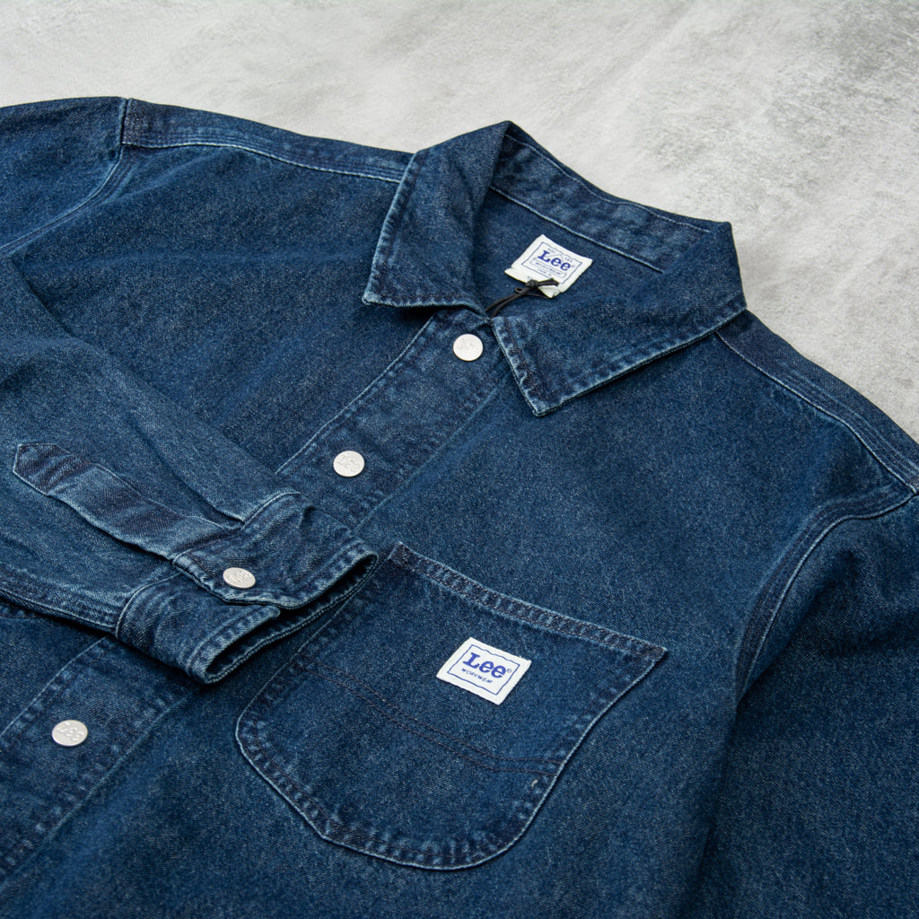 Lee Workwear Overshirt - Mid Denim 2