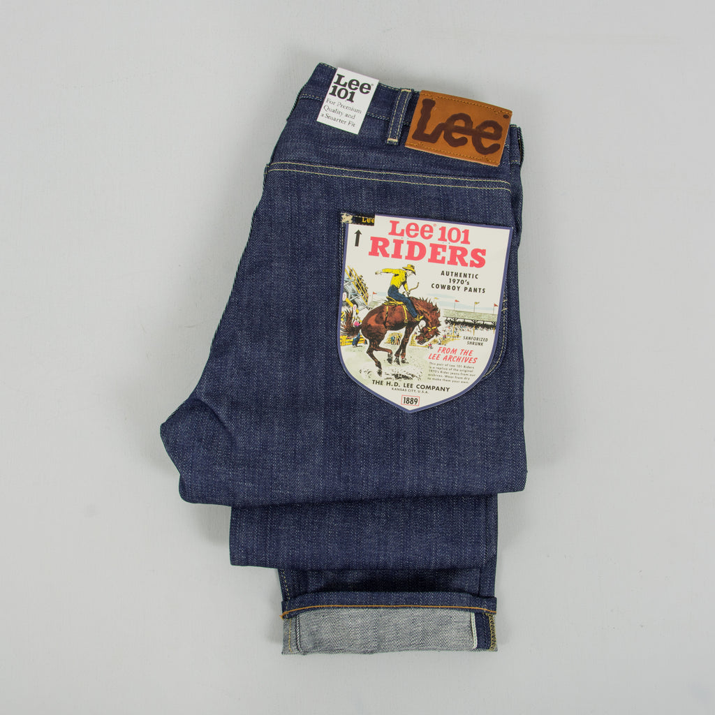 By The Lee 101 70S Rider Dry 13Oz Selvage Jean - Denim @Union Clothing |  Union Clothing