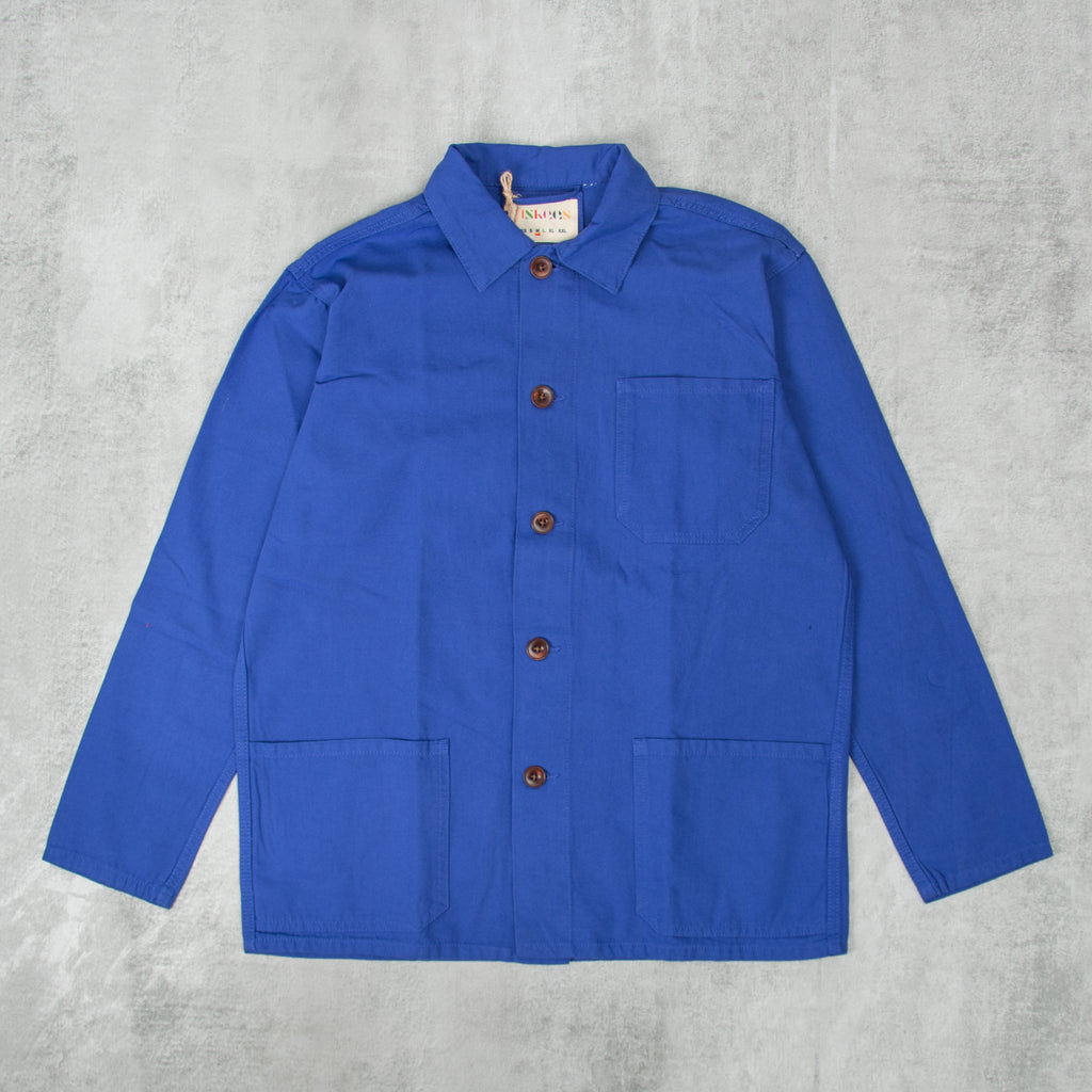 Uskees 3001 Button Overshirt - Ultra Blue 1