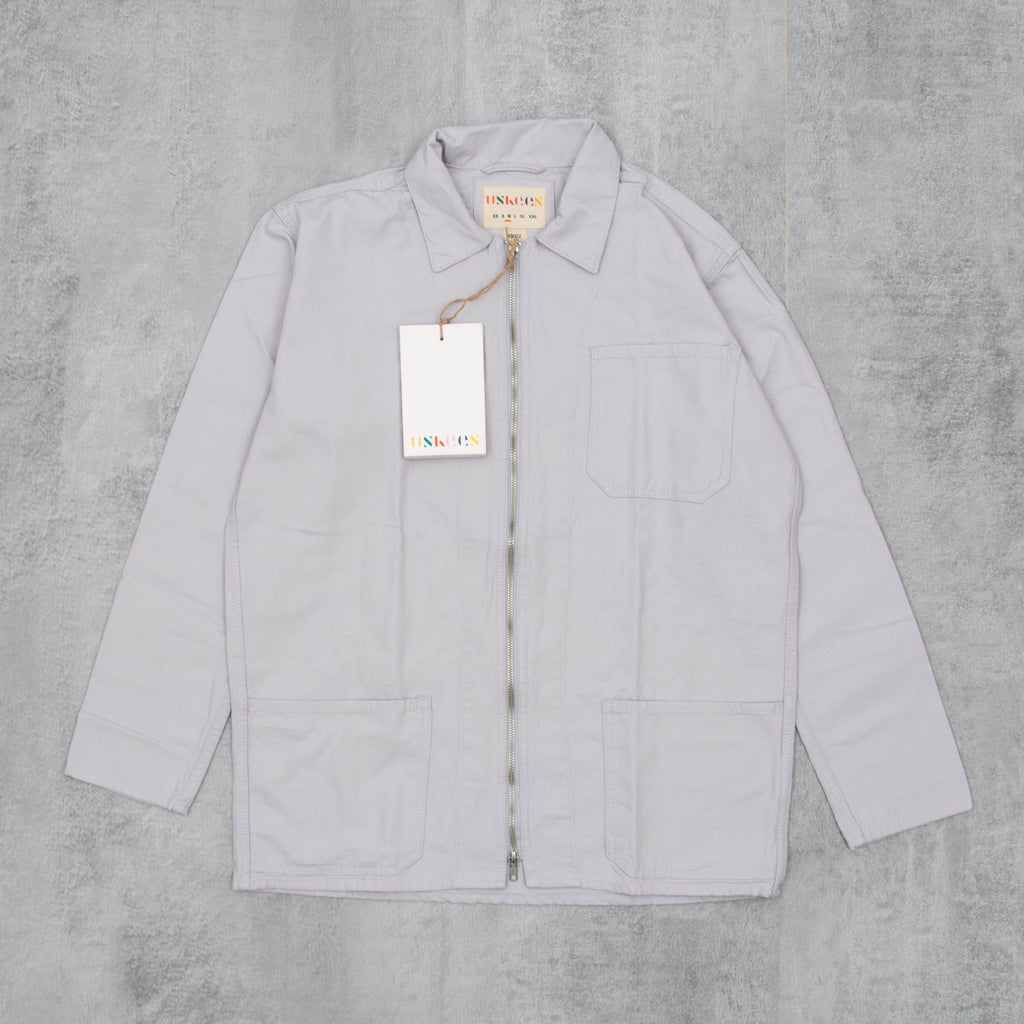 Uskees 3002 Zip Front Overshirt - Grey 1