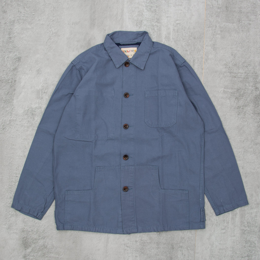 Uskees 3004 Button Jacket - Teal 1
