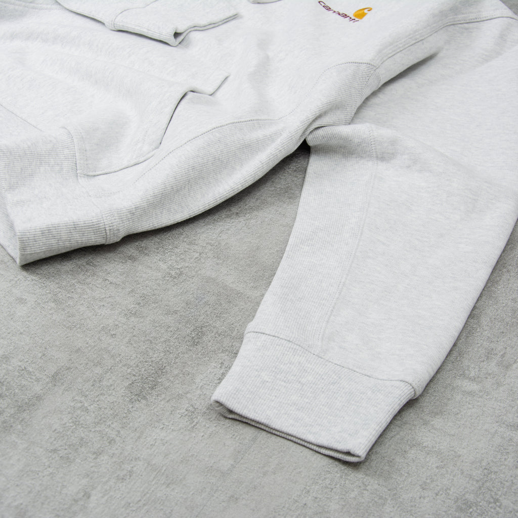 Carhartt WIP American Script Hooded Sweat - Ash Heather 3