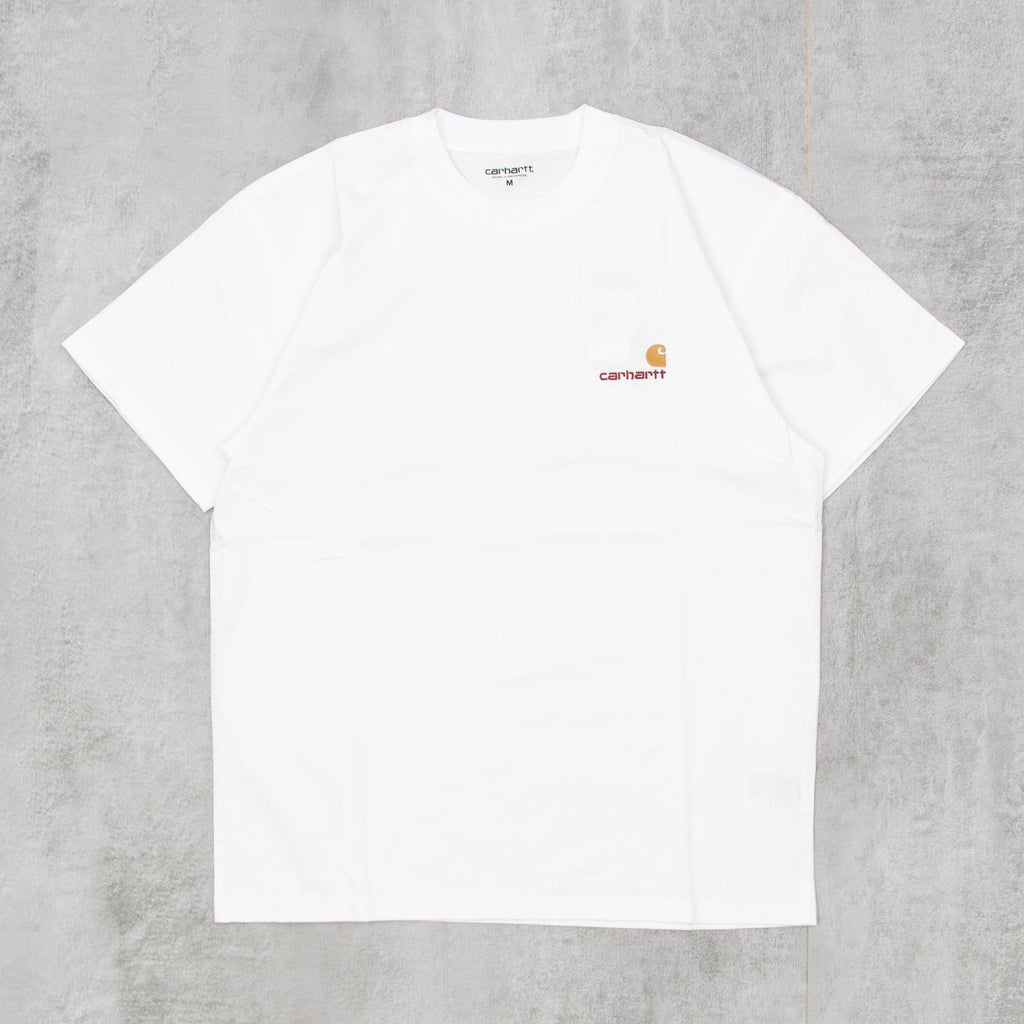 Carhartt WIP American Script S/S Tee - White 1