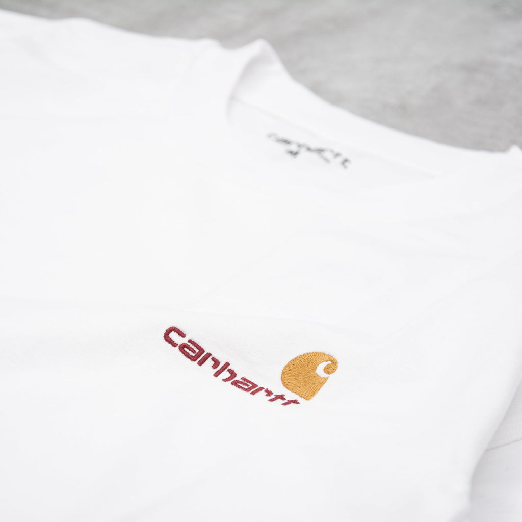 Carhartt WIP American Script S/S Tee - White 2