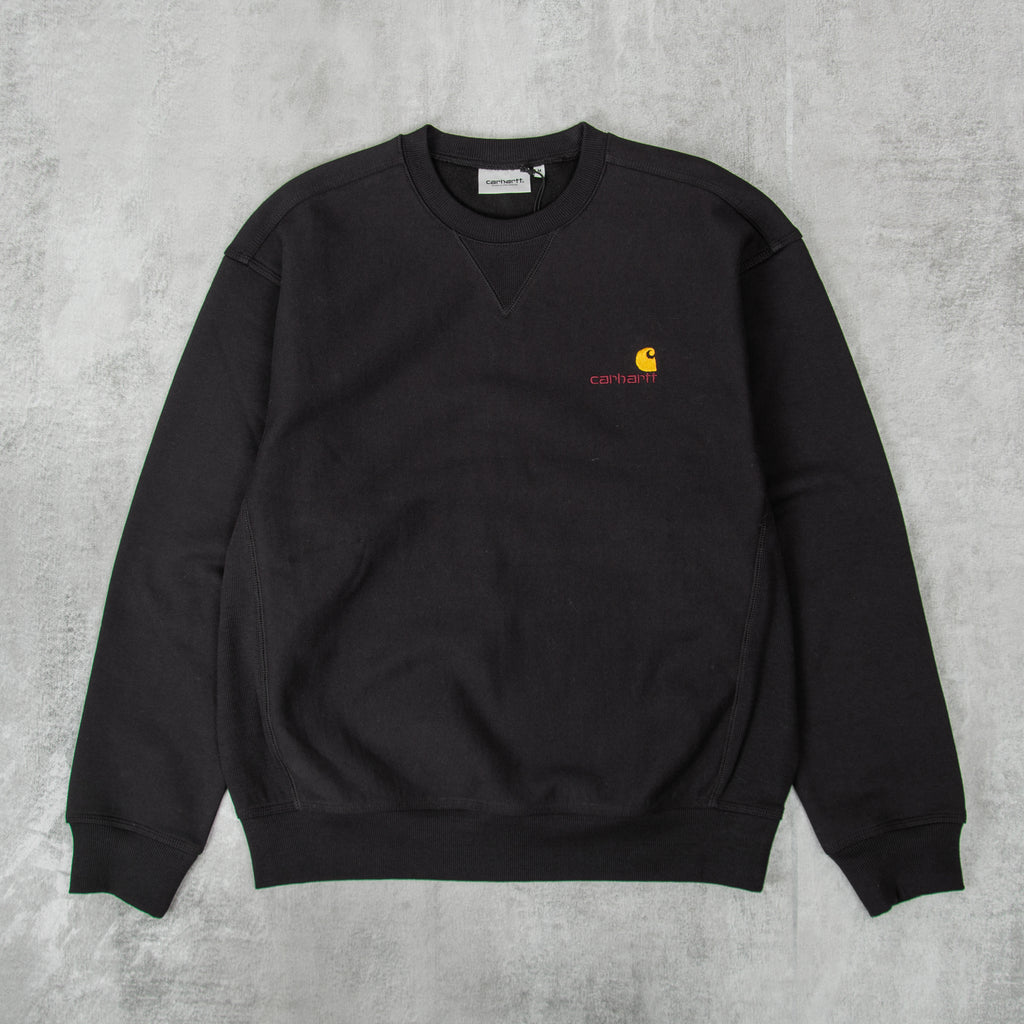 Carhartt WIP American Script Sweat - Black 1