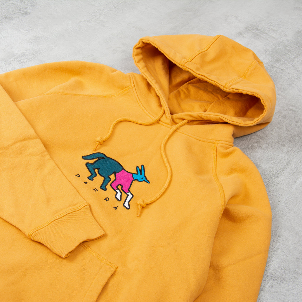 By Parra Anxious Dog Hooded Sweat - Gold Yellow 2