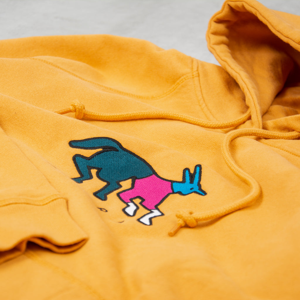 By Parra Anxious Dog Hooded Sweat - Gold Yellow 3