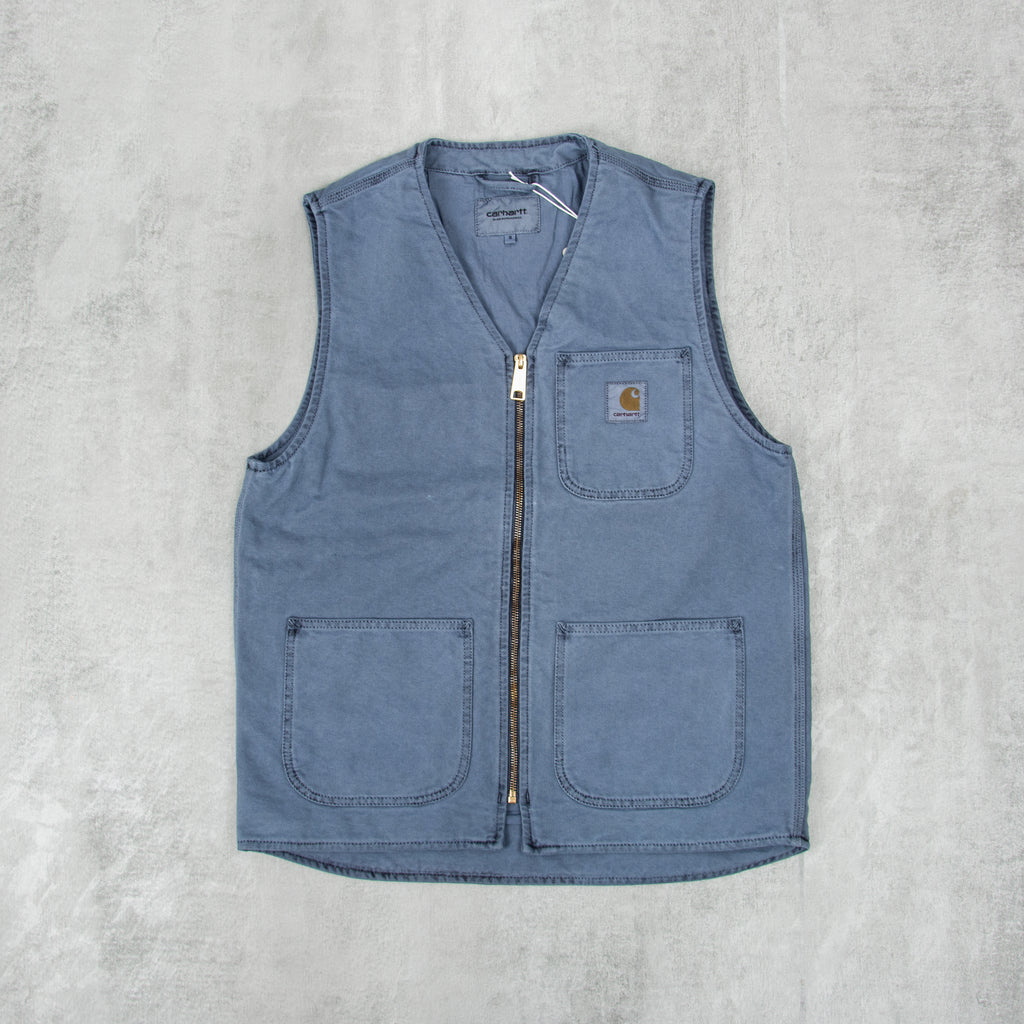 Carhartt WIP Arbor Vest - Storm Blue Faded 1