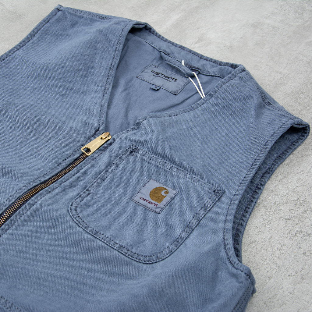 Carhartt WIP Arbor Vest - Storm Blue Faded 2