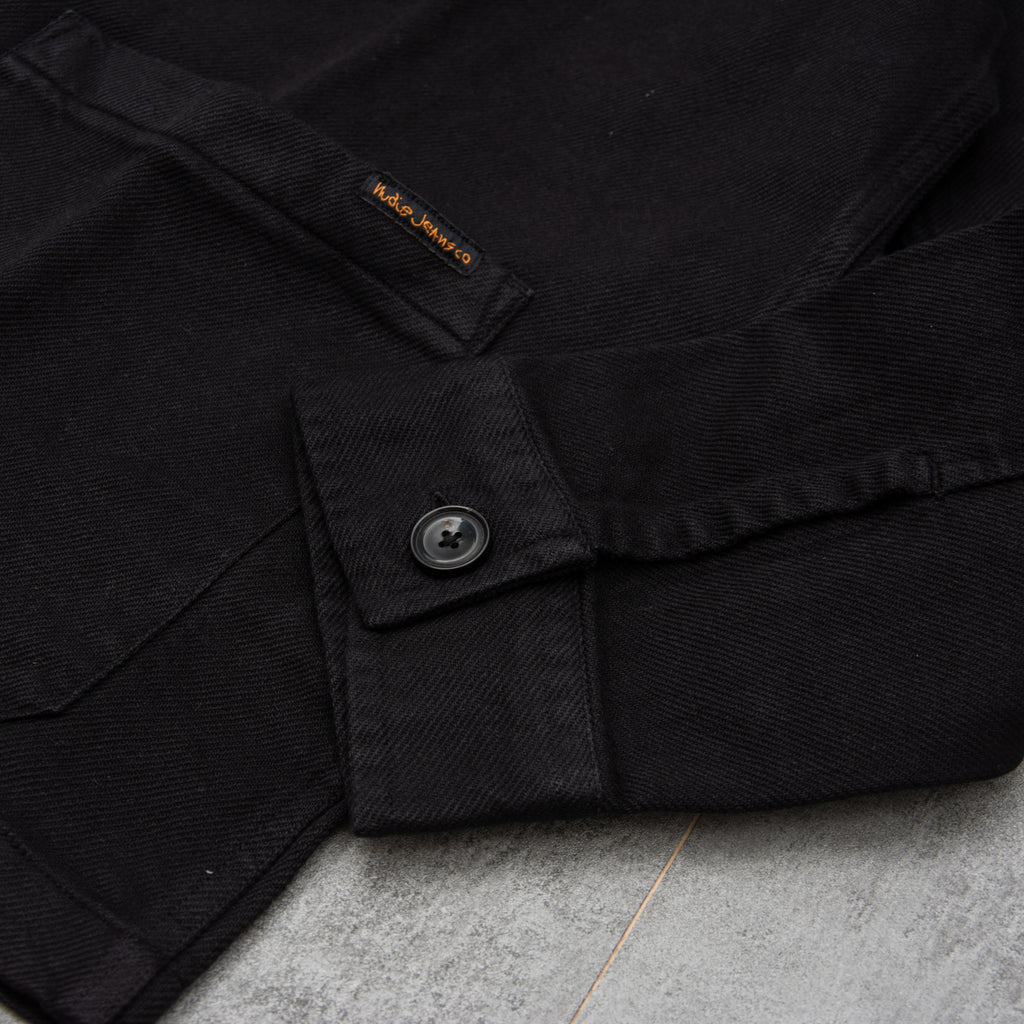 Nudie Barney Worker Jacket - Black online @Union Clothing | Union Clothing