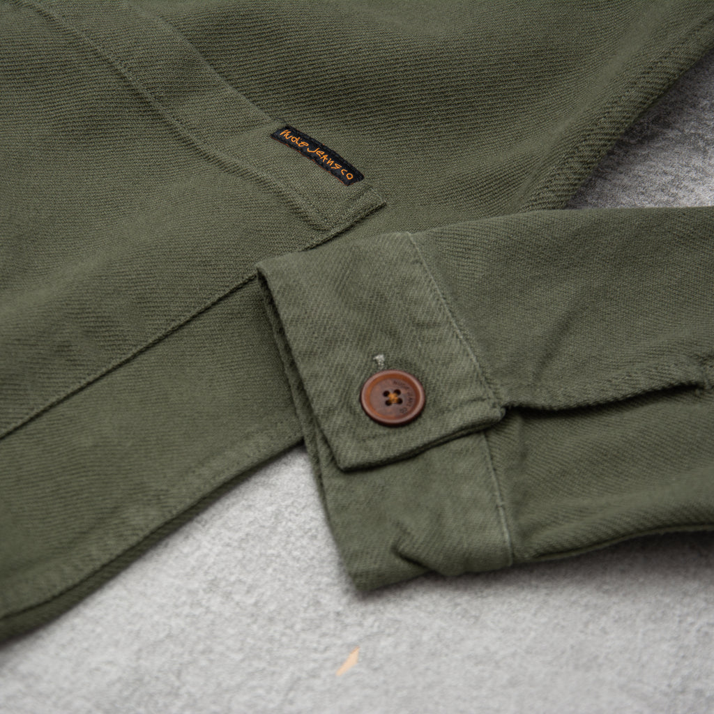 Nudie Barney Worker Jacket - Olive 4