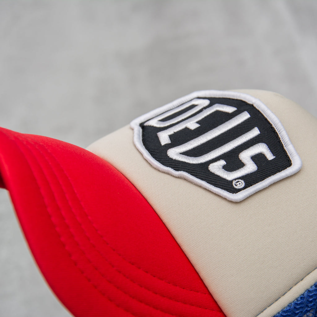 Deus ex Machina Baylands Trucker Cap - Blue / Red 2