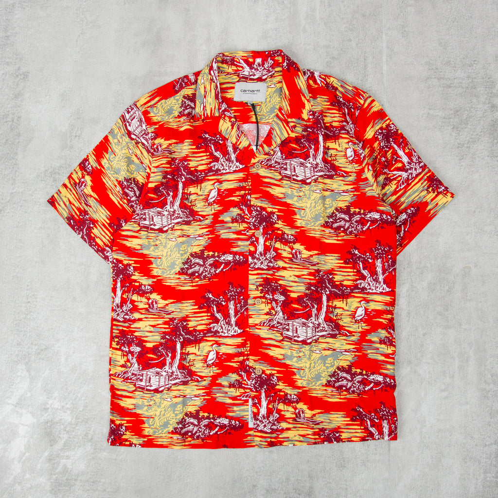 Carhartt WIP Bayou Shirt - Red Sunset 1