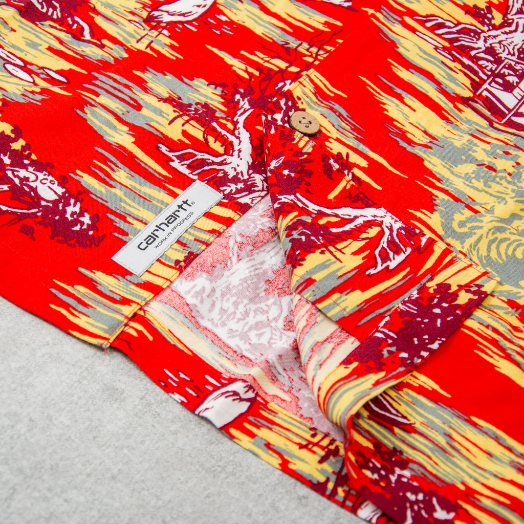 Carhartt WIP Bayou Shirt - Red Sunset 3