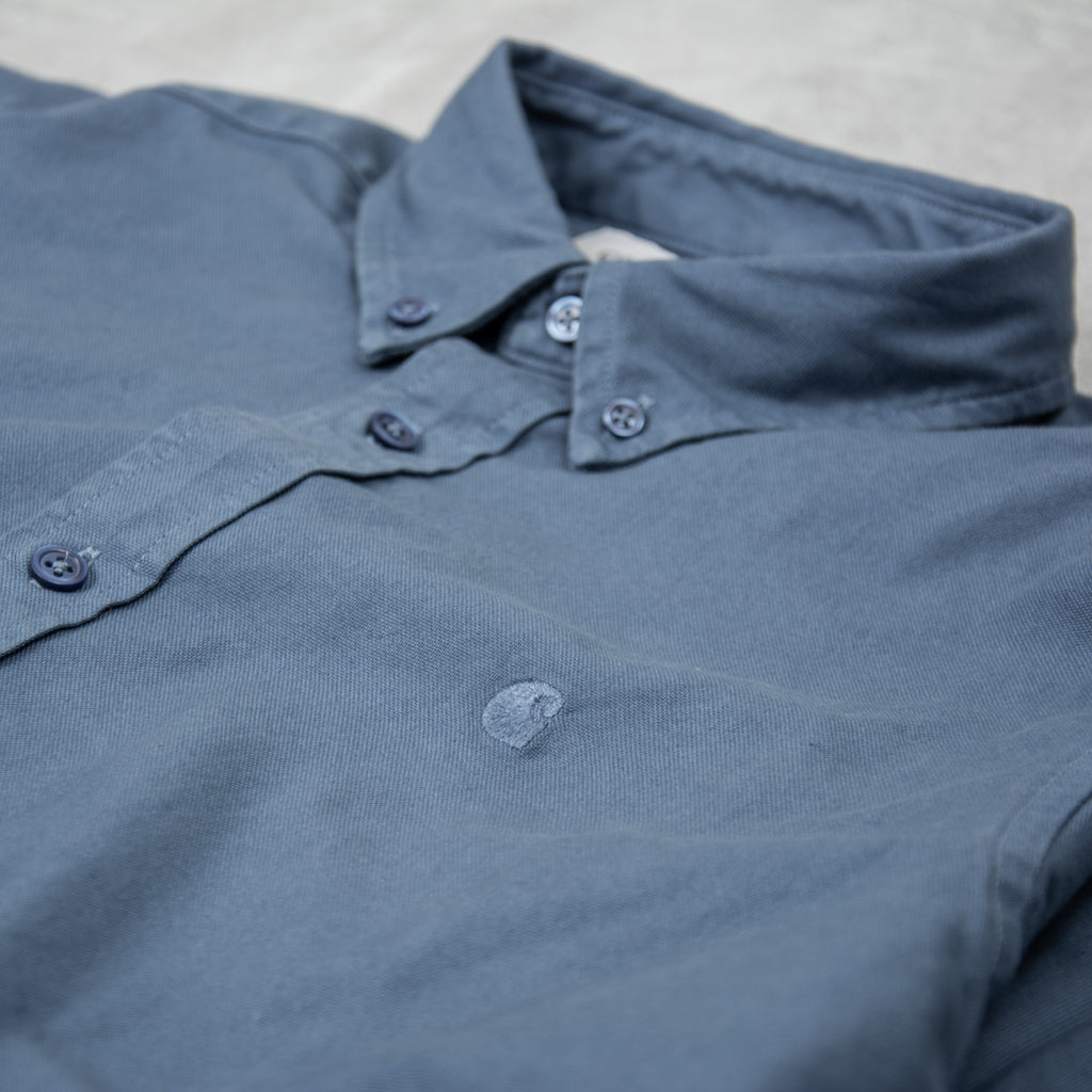 Carhartt WIP Bolton L/S Shirt - Storm Blue 2