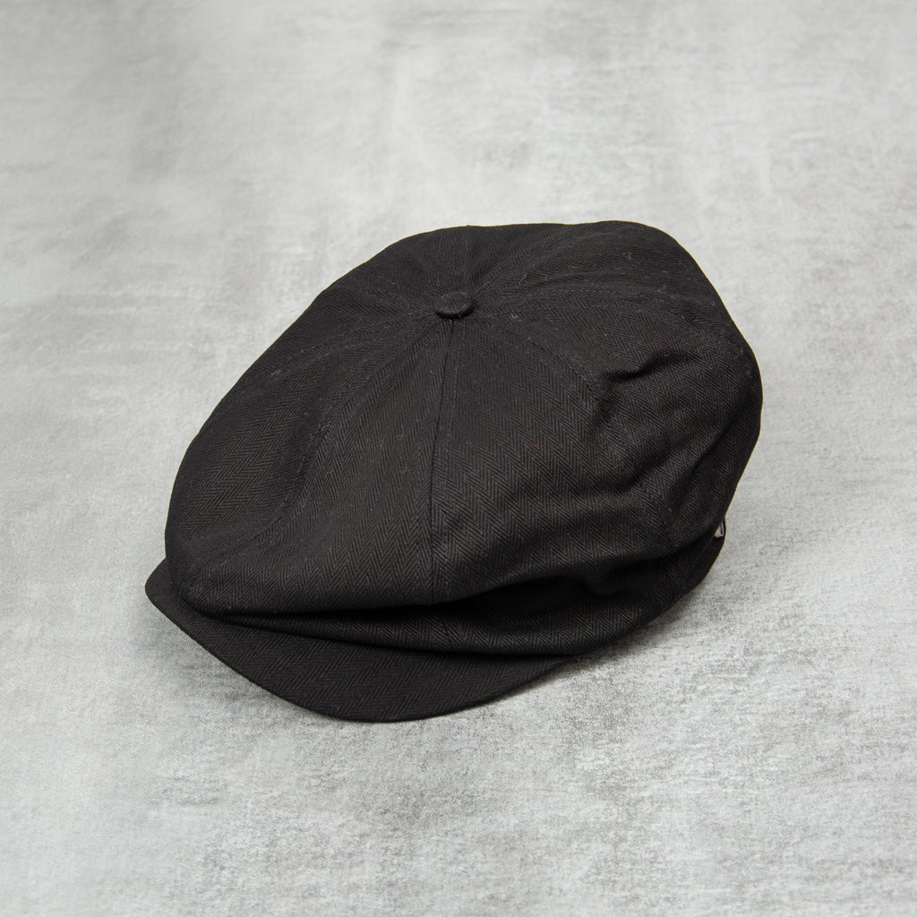 Brixton Brood Snap Flat Cap - Black 1