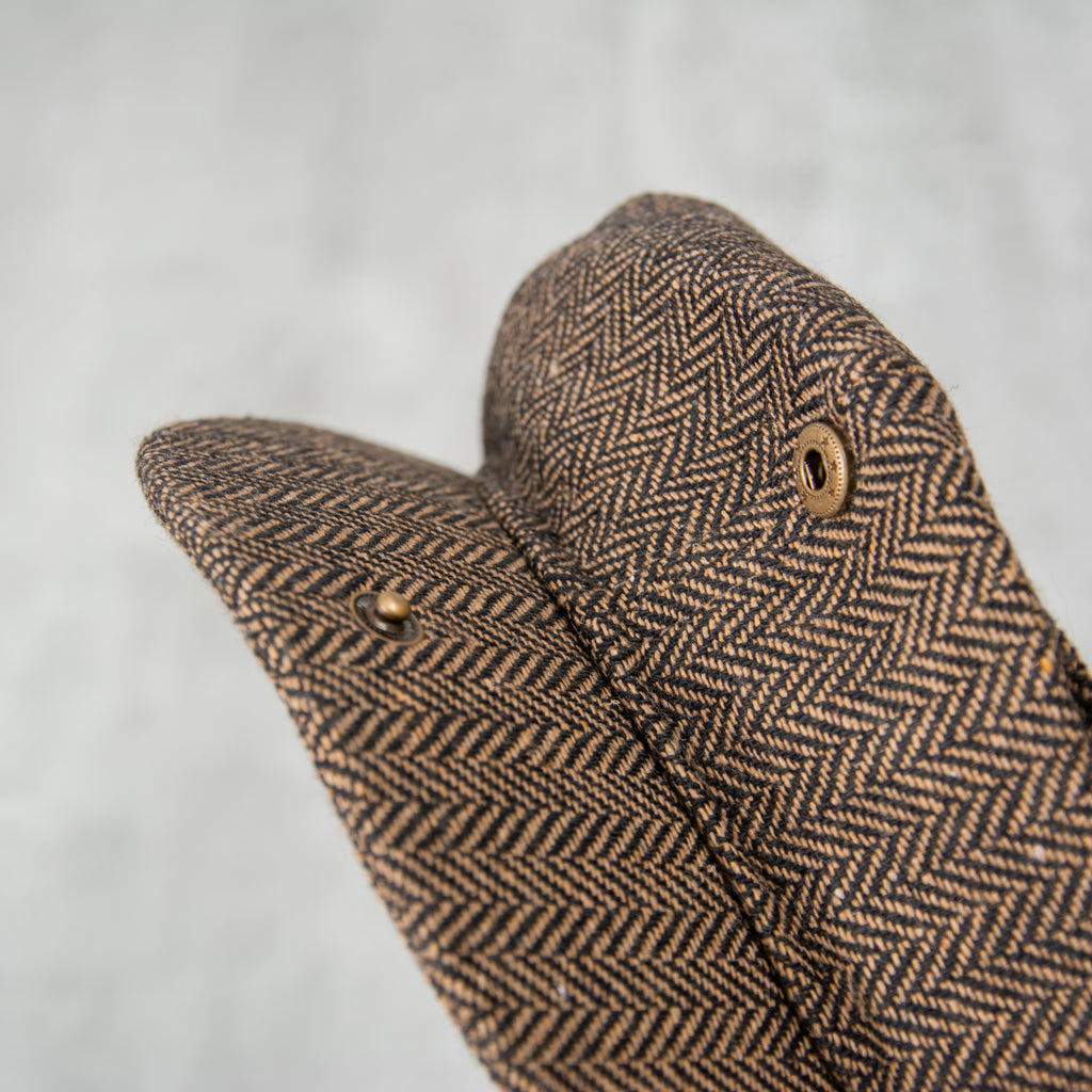 Brixton Brood Snap Flat Cap - Brown / Khaki 3