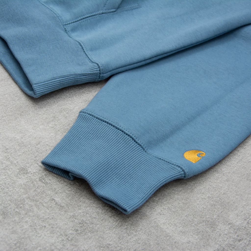 Carhartt WIP Hooded Chase Sweatshirt - Icy Water 2