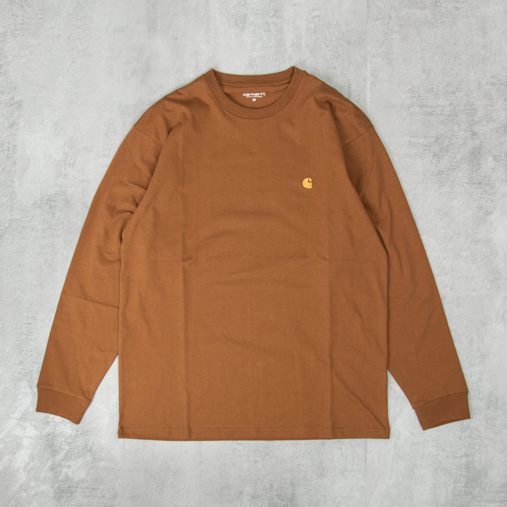 Carhartt WIP Chase L/S Tee - Hamilton Brown 1