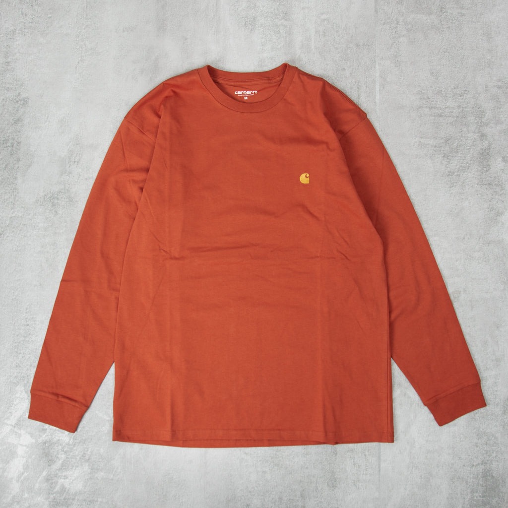 Carhartt WIP Chase L/S Tee - Phoenix / Gold 1