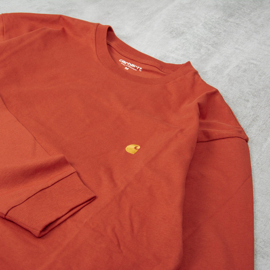 Carhartt WIP Chase L/S Tee - Phoenix / Gold 2