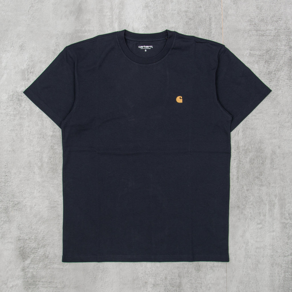 Carhartt WIP Chase S/S Tee - Dark Navy 1