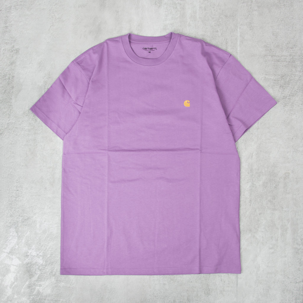 Carhartt WIP Chase S/S Tee - Violanda / Gold 1