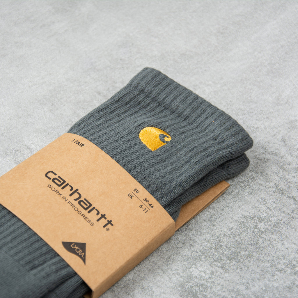 Carhartt WIP Chase Socks - Jura / Gold 2