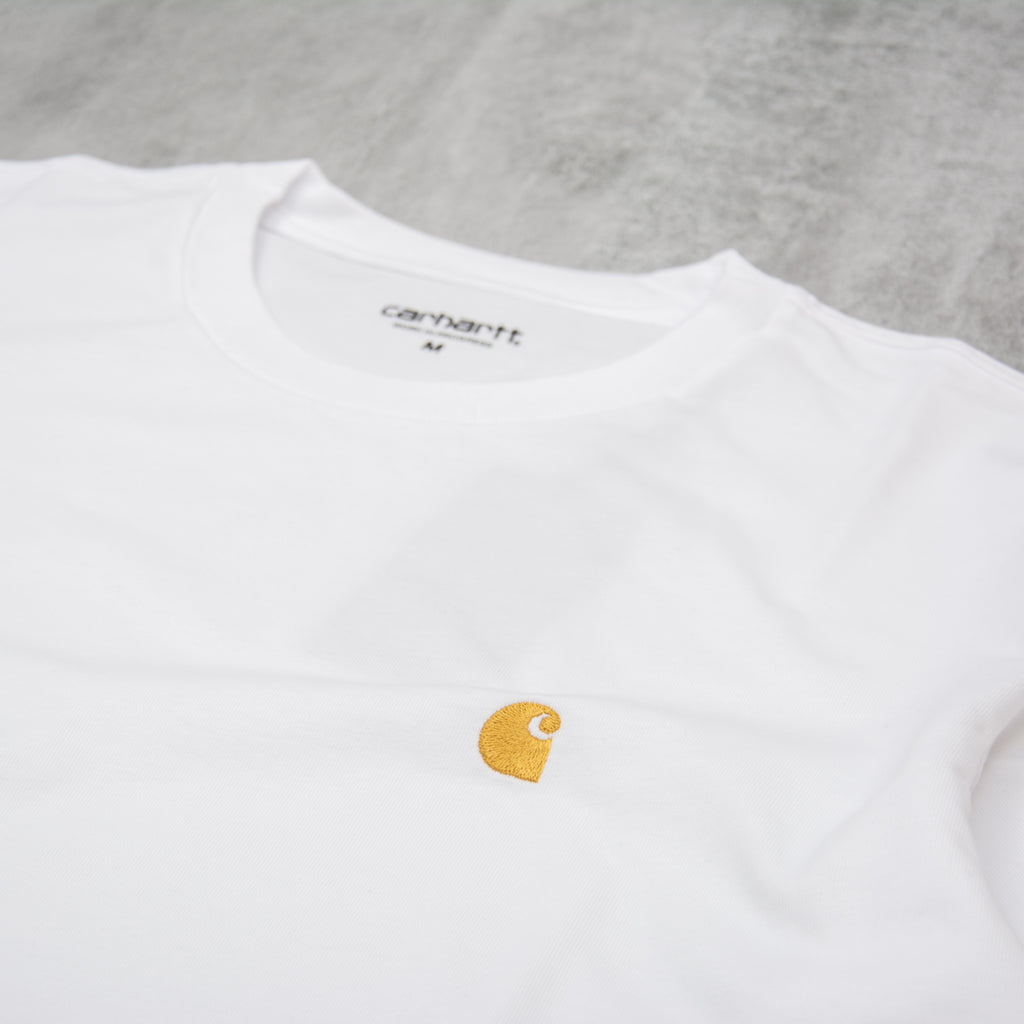 Carhartt WIP Chase S/S Tee - White 2