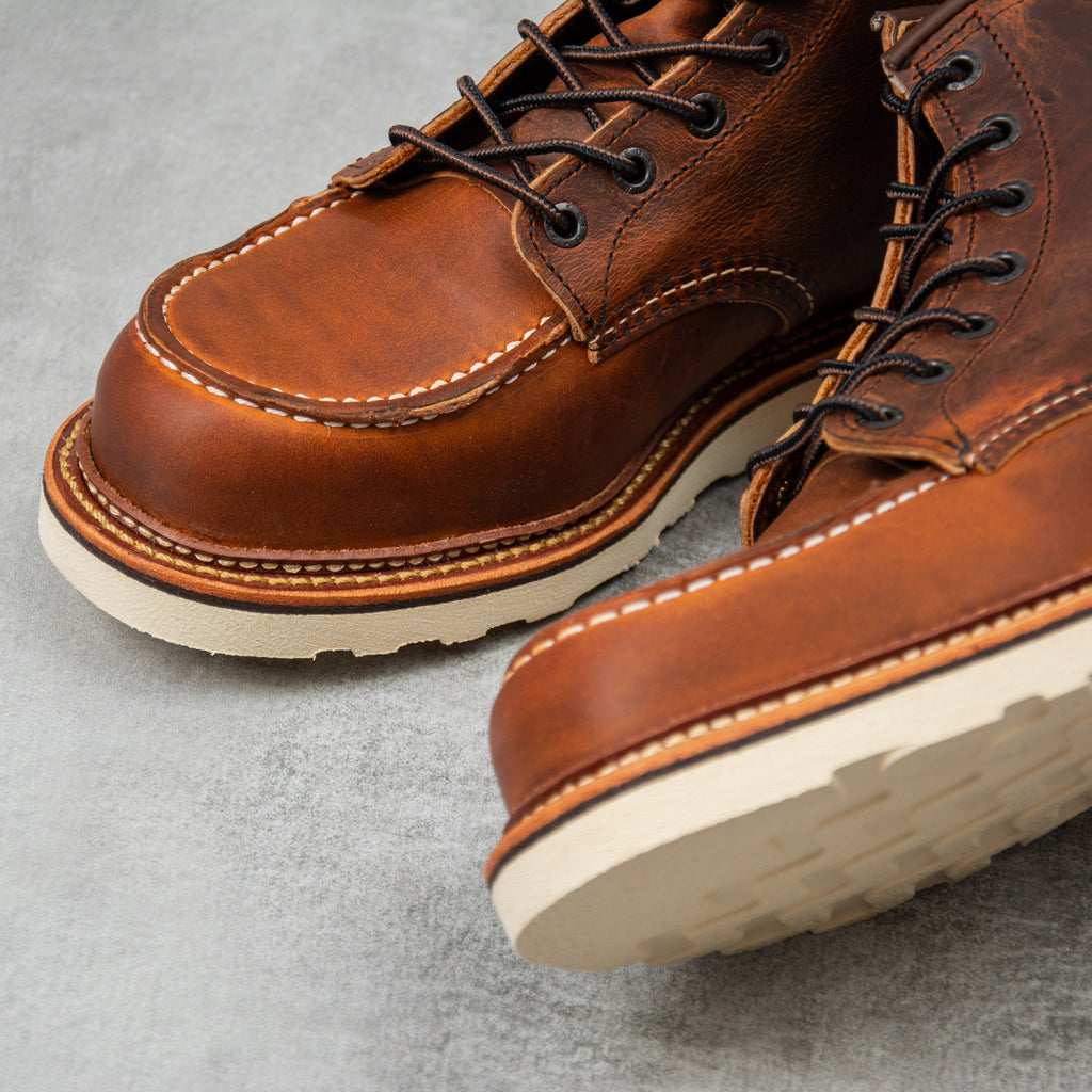Red Wing Classic Moc Toe 1907 Boot - Copper Rough & Tough Leather 4