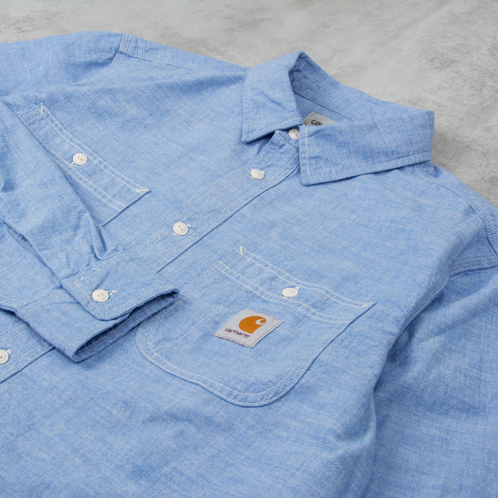 Carhartt WIP Clink L/S Shirt - Bleach Rinsed 2