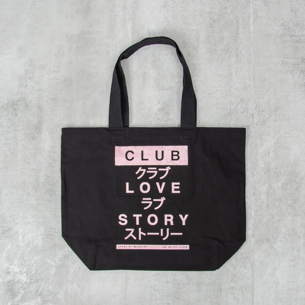 Edwin Club Love Story Shopper Tote Bag - Black 1