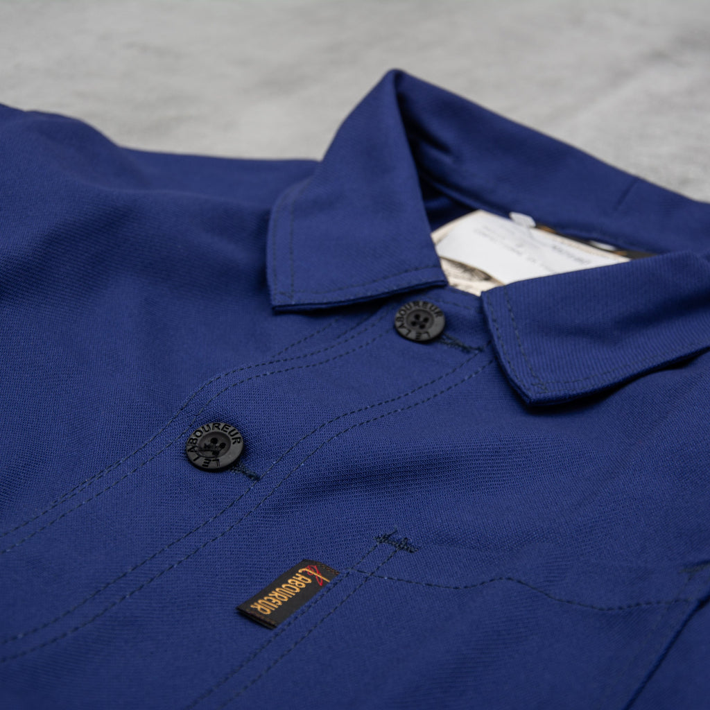 Le Laboureur Cotton Work Jacket - Navy 2