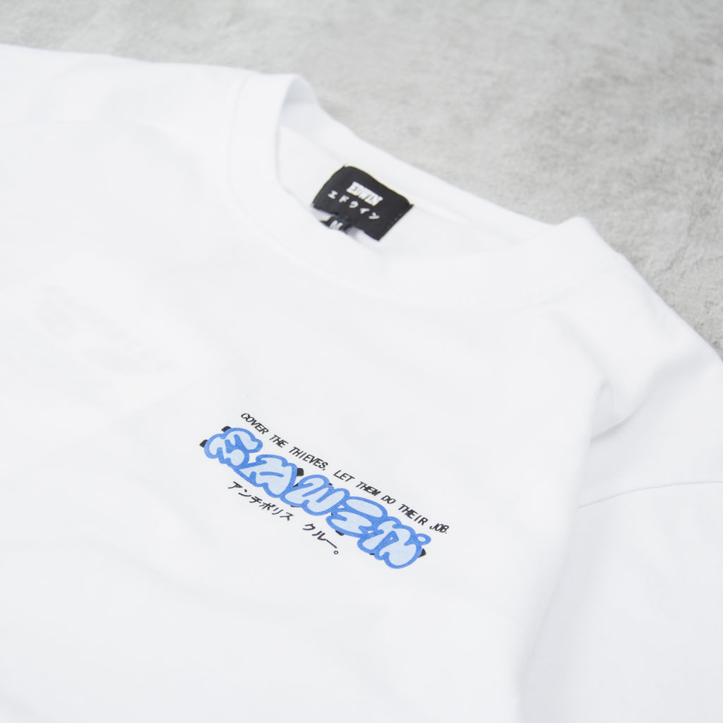 Edwin Cover the Thieves Tee - White 3