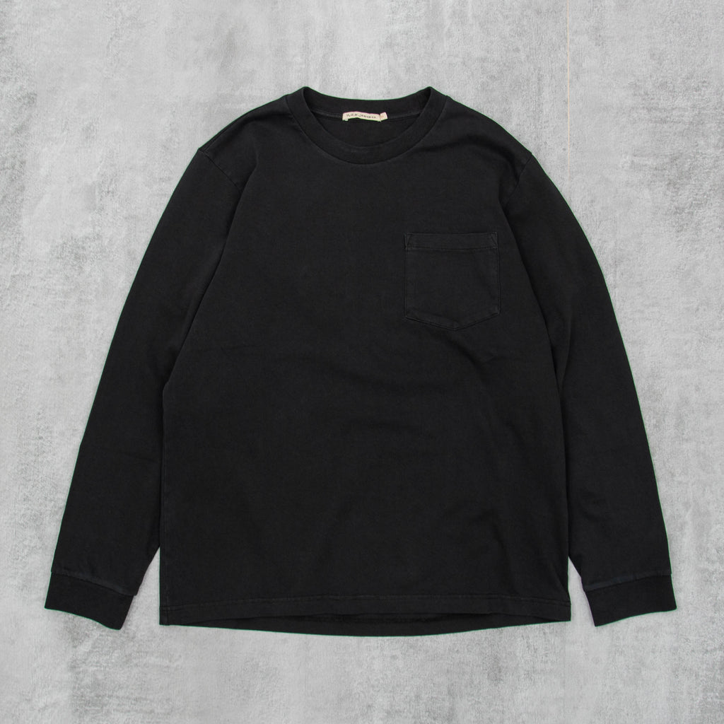 Nudie Rudi Pocket Heavy L/S Tee - Black 1