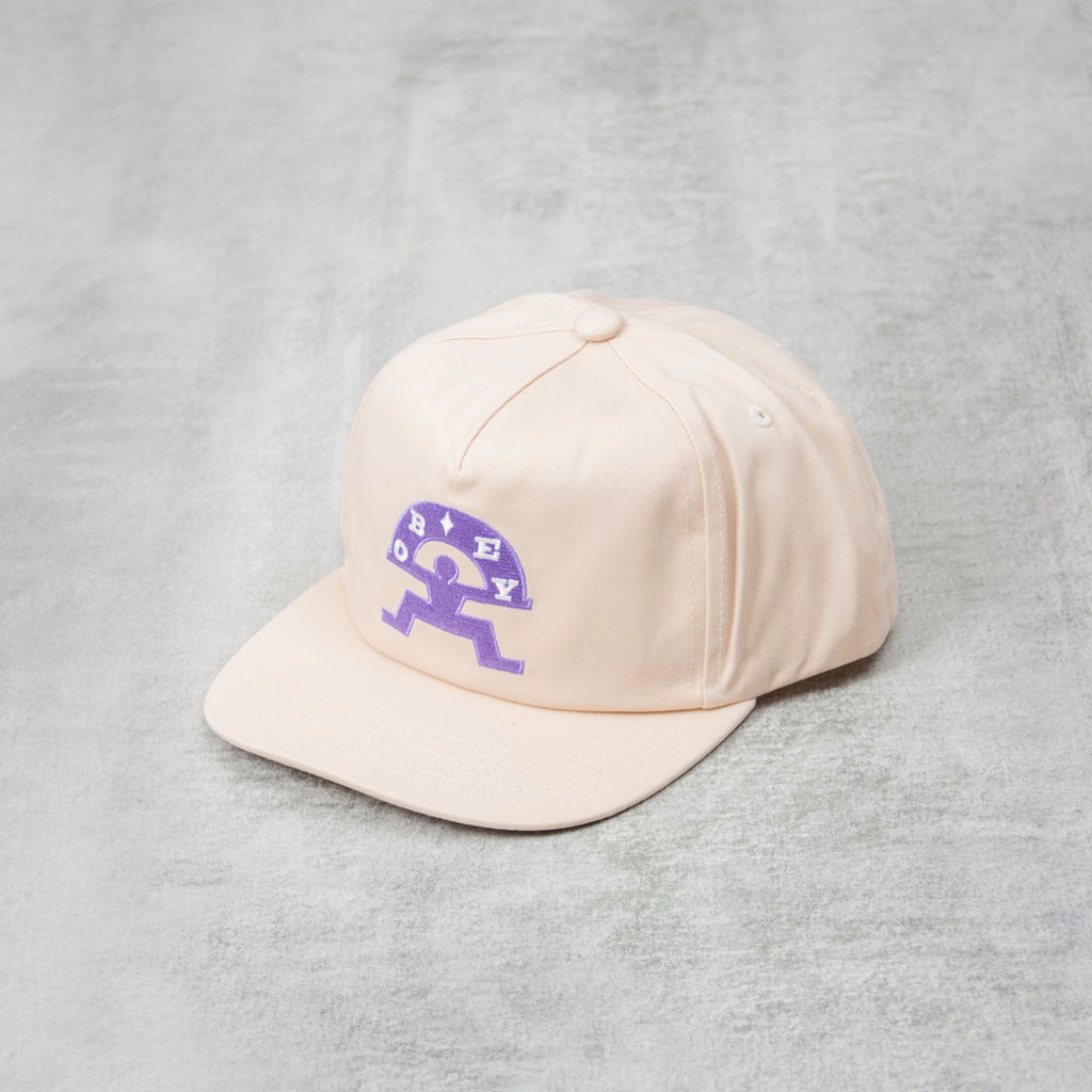 Obey Dance 5 Panel Snapback - Unbleached 1