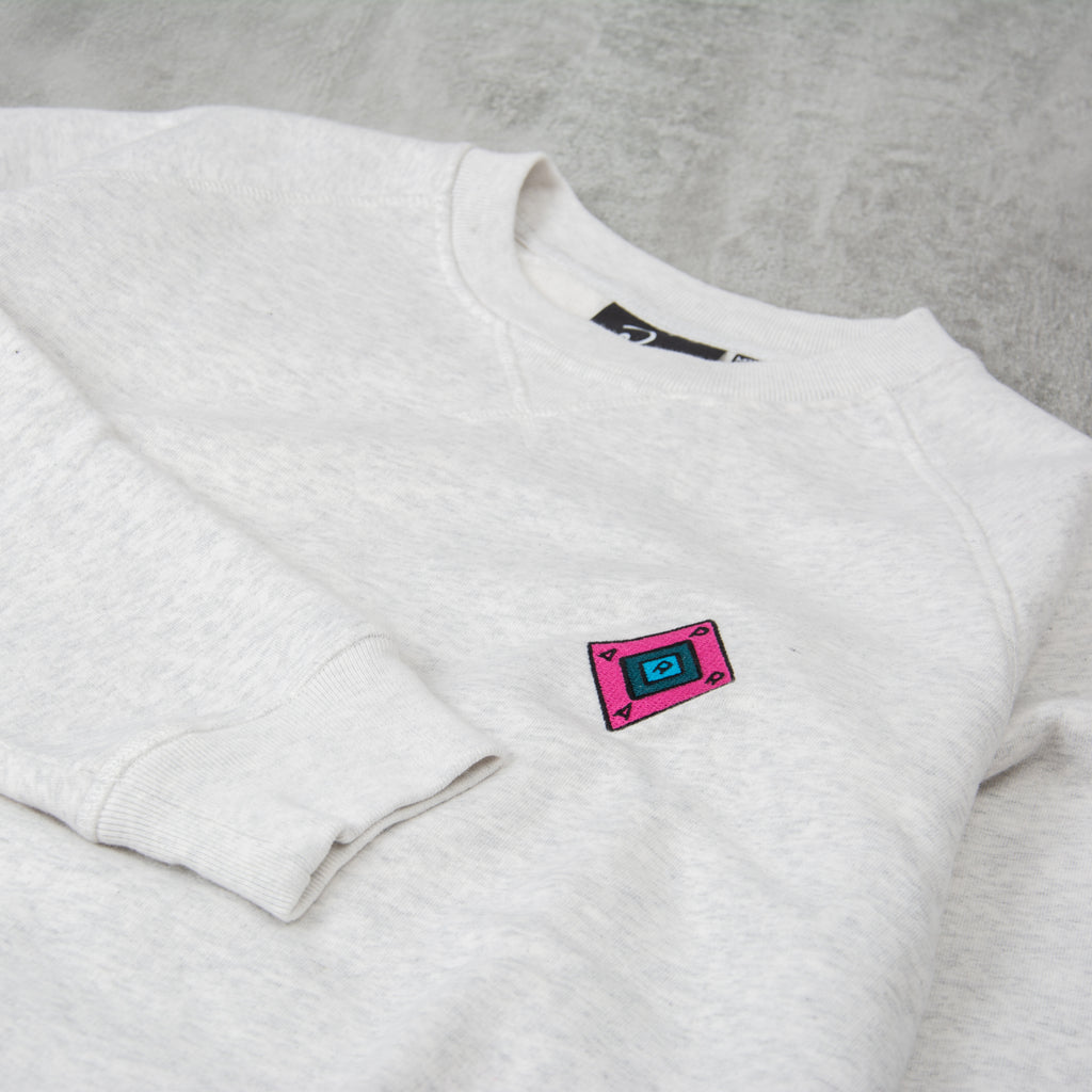 By Parra Diamond Block Logo Crew Neck Sweat - Ash Grey 2