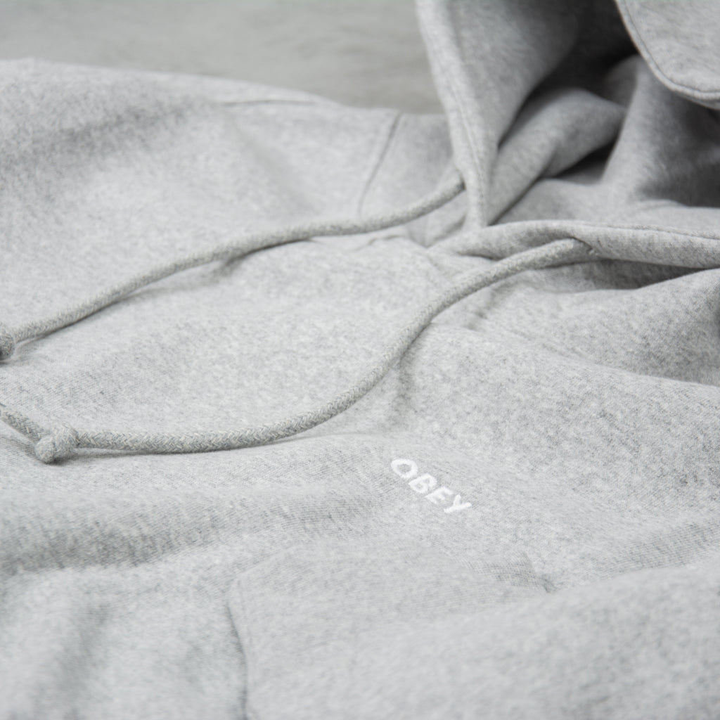 Obey Established Works Bold Hood - Ash Grey 3